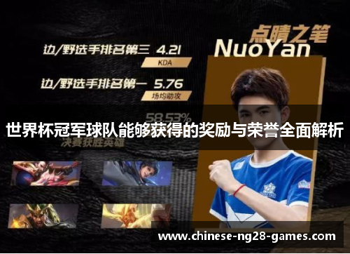 世界杯冠军球队能够获得的奖励与荣誉全面解析