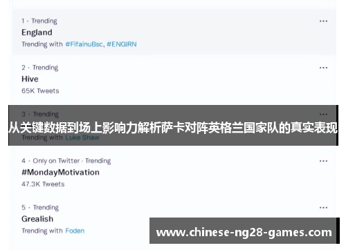 从关键数据到场上影响力解析萨卡对阵英格兰国家队的真实表现
